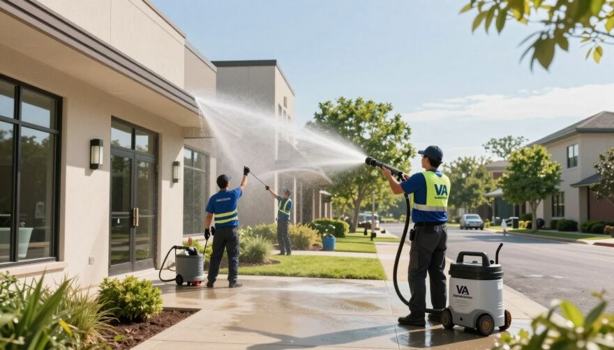When Businesses Should Schedule Exterior Pressure Washing