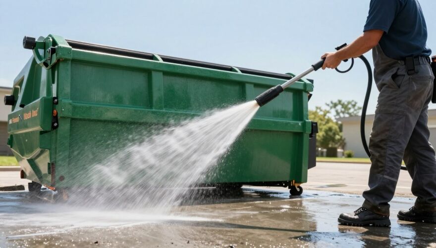 How Often Should Dumpster Pads Be Pressure Washed?