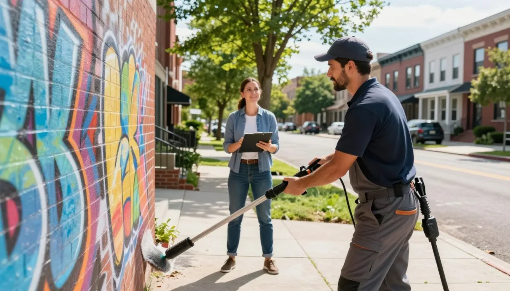 How Graffiti Removal Protects Property Value